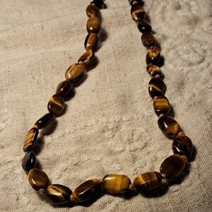 Tiger's Eye Gemstone Necklace